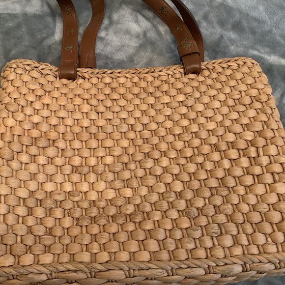 NEW Palm Tree Straw Purse by Cappelli (Straworld Inc) - Picture 2 of 4